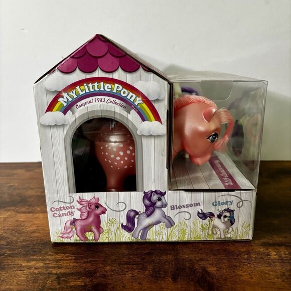 My Little Pony Pearly Pearlized G1 Cotton Candy Blossom Glory 40 Years Retro NIB - Picture 2 of 4